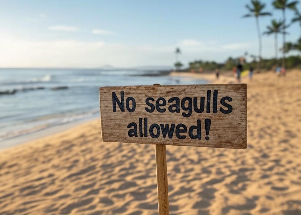 Seagulls In Hawaii