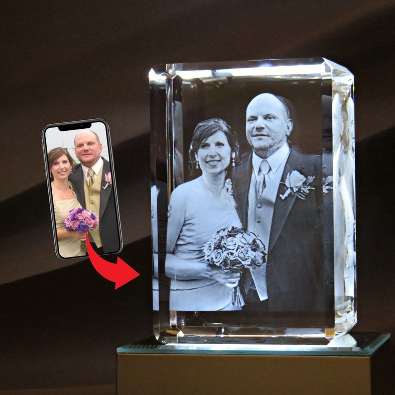 3D Photo Crystal Rectangle
