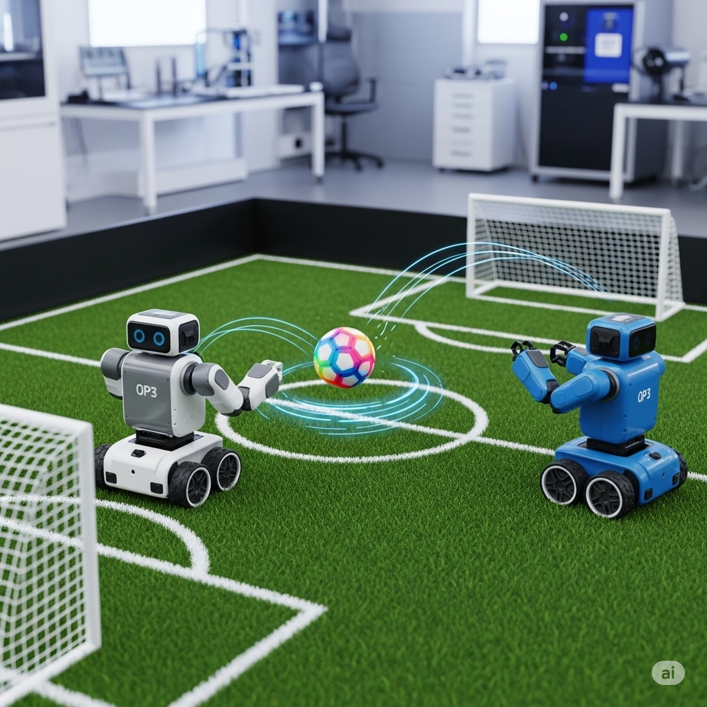 DeepMind Robots Showcase Soccer Skills