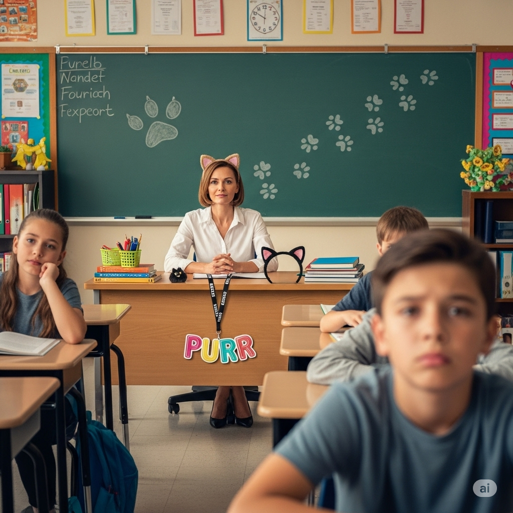 Teacher’s Cat-Like Acts Stir Controversy