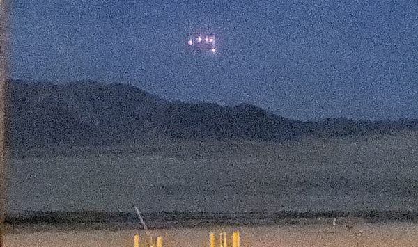 Silent Triangle UFO Spotted Over California Military Base in 2021