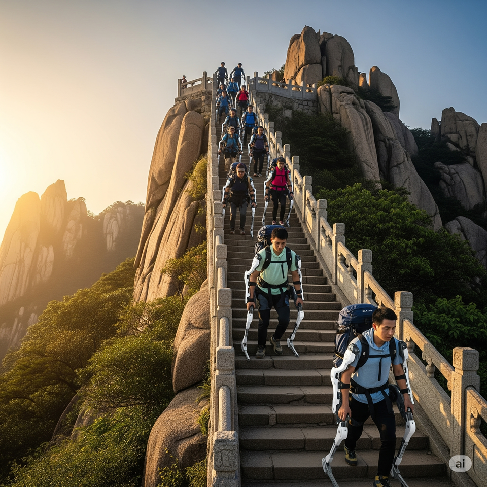 AI Exoskeletons Ease Mount Tai Climb