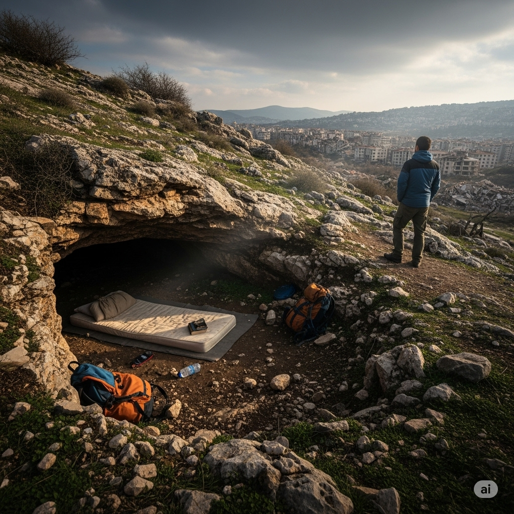 Turkish Man Lives in Cave After Earthquake Trauma